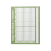 Custom Title Weekly Planner Notizblock (Rotiert)