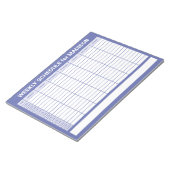 Custom Title Weekly Planner Notizblock (angewinkelt)