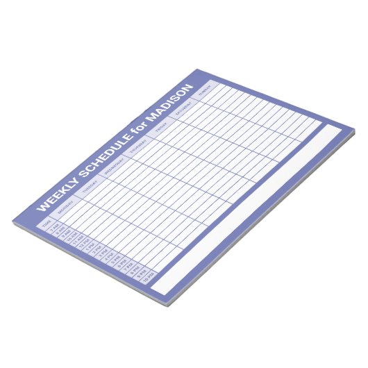 Custom Title Weekly Planner Notizblock (angewinkelt)