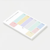 Custom Title Weekly Planner Post-it Klebezettel (angewinkelt)