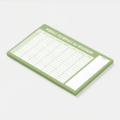 Custom Title Weekly Planner Post-it Klebezettel (angewinkelt)