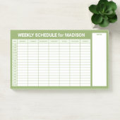 Custom Title Weekly Planner Post-it Klebezettel (Büro)