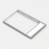 Custom Title Weekly Planner Post-it Klebezettel (angewinkelt)