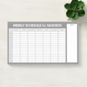 Custom Title Weekly Planner Post-it Klebezettel (Büro)