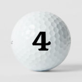 Custom Titleist Personalisiert Number 4 Golfball (Vorderseite)