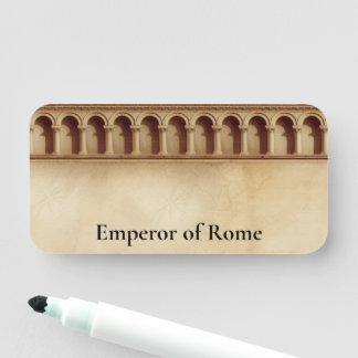 Custom Toga Party Latin Classics Namensschild