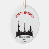 Custom Tokyo Marathon Finisher, Geschenk für Läufe Keramik Ornament (Rechts)