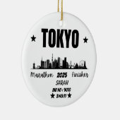 Custom Tokyo Marathon Finisher Geschenk für Marath Keramik Ornament (Rechts)