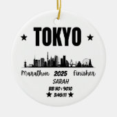 Custom Tokyo Marathon Finisher Geschenk für Marath Keramik Ornament (Vorne)