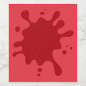 Custom Tomate Red Splash Flasche Etikett (Einzelnes Label)