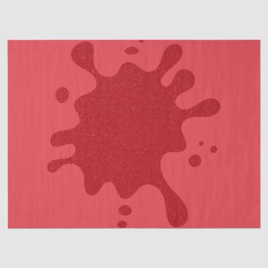 Custom Tomate Red Splash Tissue Paper Seidenpapier (Vorderseite)
