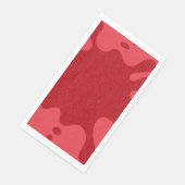 Custom Tomato Red Abstract Drip Paper Napkins Serviette (Ecke)