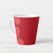 Custom Tomato Red Blob Mug – Editable Design Milchtasse (Linke Ecke)
