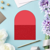 Custom Tomato Red Block Acrylic Invitation Acryleinladungen (Insitu (Hochzeit))