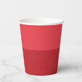 Custom Tomato Red Bottom Texture Cup Pappbecher (Rückseite)