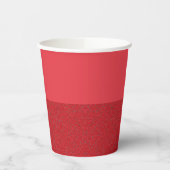 Custom Tomato Red Bottom Texture Cup Pappbecher (Links)