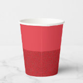 Custom Tomato Red Bottom Texture Cup Pappbecher (Rechts)