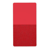 Custom Tomato Red Bottom Texture Labels (Vorne)