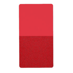 Custom Tomato Red Bottom Texture Labels