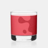 Custom Tomato Red Bubble Rocks Glass Whiskyglas (Vorderseite)