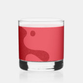 Custom Tomato Red Bubble Rocks Glass Whiskyglas (Rückseite)