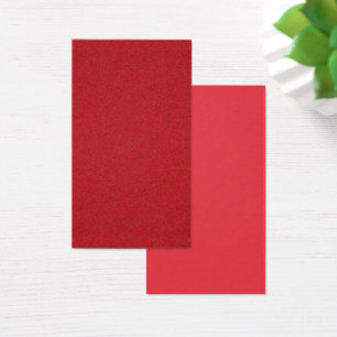 Custom Tomato Red Double Sided Visitenkarte