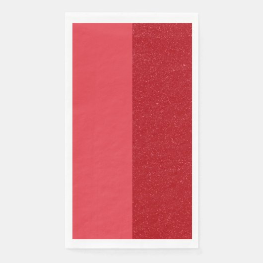 Custom Tomato Red Dual Panel Paper Napkin Serviette (Vorderseite)