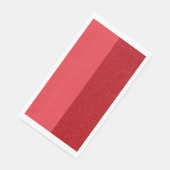 Custom Tomato Red Dual Panel Paper Napkin Serviette (Ecke)