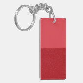Custom Tomato Red Dual Texture Schlüsselanhänger (Vorderseite links)
