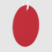 Custom Tomato Red Dualfinish Acryl Ornament (Vorderseite)