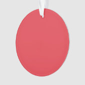 Custom Tomato Red Dualfinish Acryl Ornament (Vorderseite)
