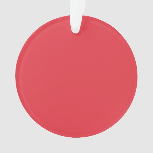 Custom Tomato Red Dualfinish Acryl Ornament (Vorderseite)