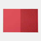 Custom Tomato Red Dualfinish Door Mat Fußmatte (Vorderseite)