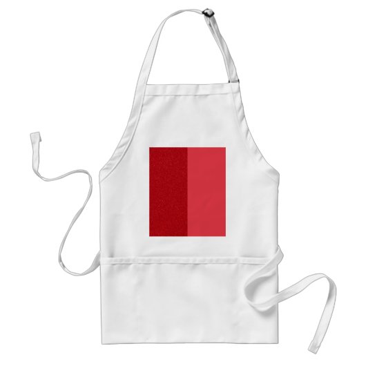Custom Tomato Red Duo Block Apron Schürze (Vorne)