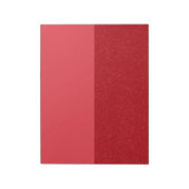 Custom Tomato Red Duo Horizontal Notepad Notizblock (Rotiert)