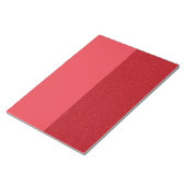 Custom Tomato Red Duo Horizontal Notepad Notizblock (angewinkelt)
