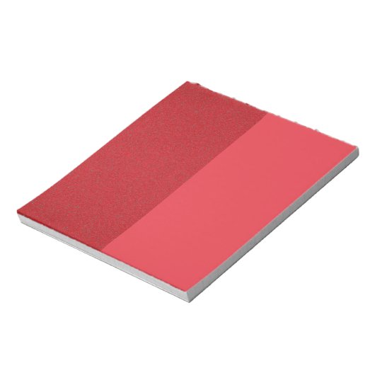 Custom Tomato Red Duo Notepad - Clean + Texturiert Notizblock (Rotiert)