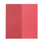 Custom Tomato Red Duo Notepad - Clean + Texturiert Notizblock (Vorderseite)
