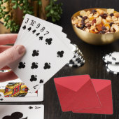 Custom Tomato Red Envelope Playing Cards Spielkarten (In Situ)