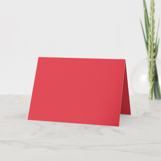 Custom Tomato Red geklappt Danke Karte (Vorderseite)