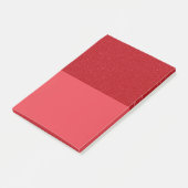 Custom Tomato Red Glitter Block Post-It Notes Klebezettel (angewinkelt)