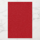 Custom Tomato Red Glitzer Look Mini Flaschen Label Weinetikett (Einzelnes Label)