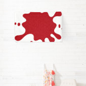 Custom Tomato Red Glitzer Splash Banner (InSitu)