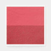Custom Tomato Red Horizontal Split Paper Napkins Serviette (Vorderseite)