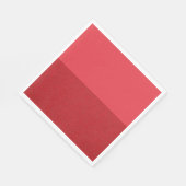 Custom Tomato Red Horizontal Split Paper Napkins Serviette (Ecke)