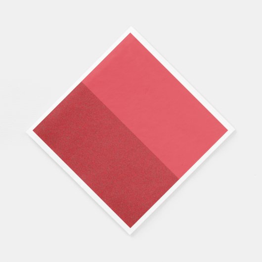 Custom Tomato Red Horizontal Split Paper Napkins Serviette (Ecke)