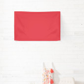 Custom Tomato Red Indoor Banner (InSitu)