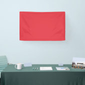 Custom Tomato Red Indoor Banner (Messe)