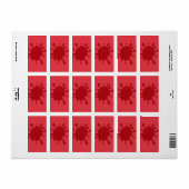 Custom Tomato Red Ink Blot Return Address Label Adressaufkleber (Vorne)