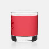 Custom Tomato Red Ink Splash Rocks Glass Whiskyglas (Links)